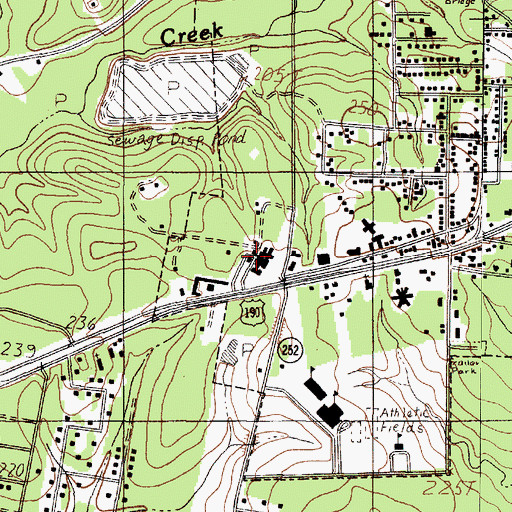 Topographic Map of CHRISTUS Jasper Memorial Hospital, TX
