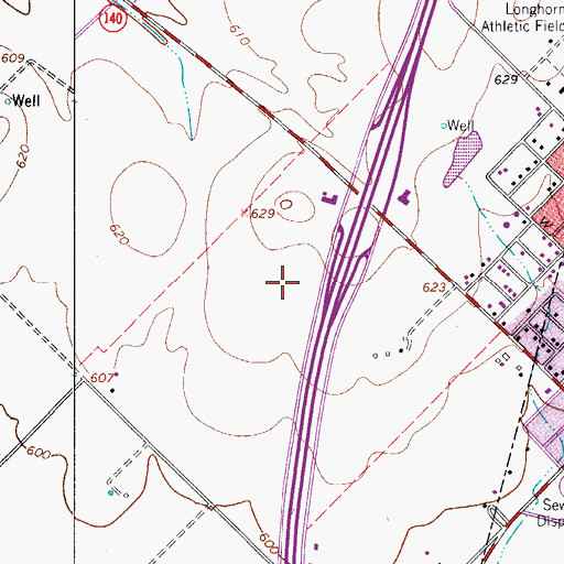 Topographic Map of Frio Regional Hospital, TX