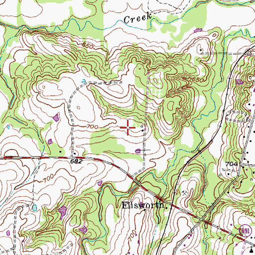 Topographic Map of Texoma Medical Center, TX