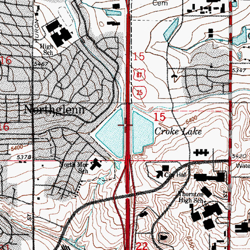 Topographic Map of Badding Dam, CO