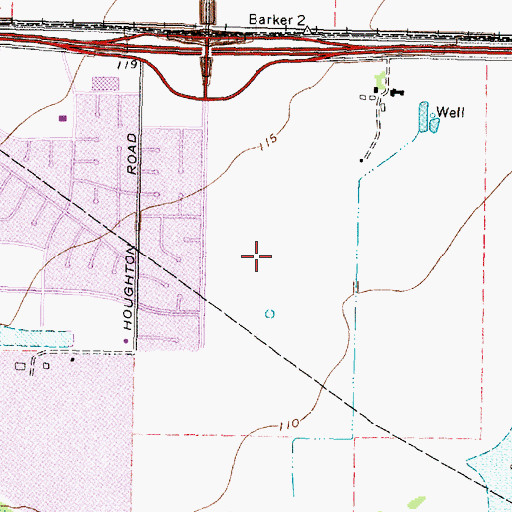 Topographic Map of Houston Methodist Saint Catherine Hospital, TX