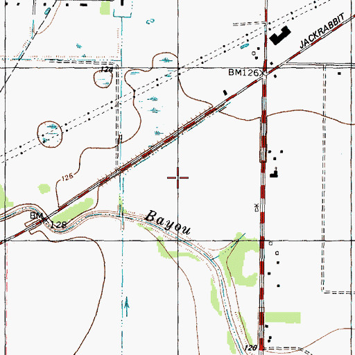Topographic Map of Cypress Fairbanks Medical Center Hospital, TX