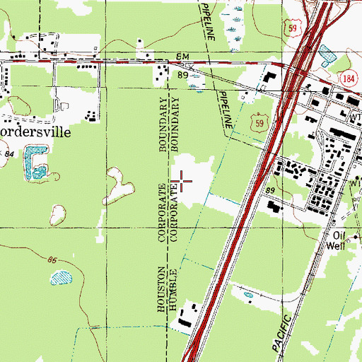 Topographic Map of Memorial Hermann Northeast Hospital, TX