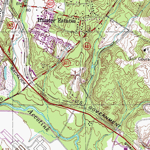 Topographic Map of Village of Mount Air, VA