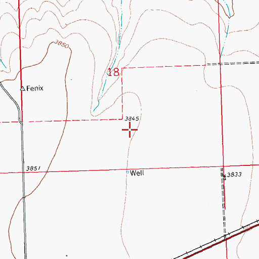 Topographic Map of Grover W Mundell Reservoir, CO