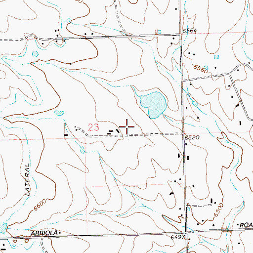 Topographic Map of E G Merritt Dam, CO
