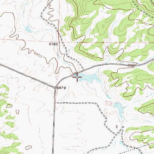 Topographic Map of Apple Dam, CO
