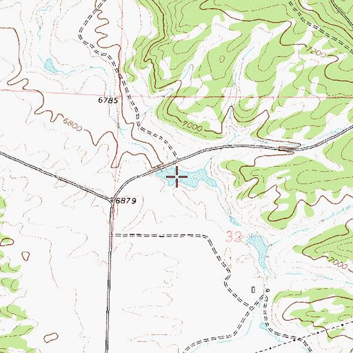 Topographic Map of Apple Dam Reservoir, CO