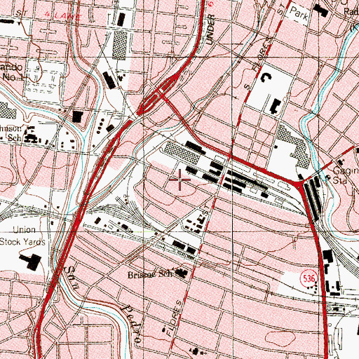 Topographic Map of Sisters of the Blessed Sacrament Church, TX