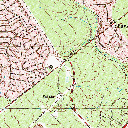 Topographic Map of Saint Francis of Assisi Church, TX