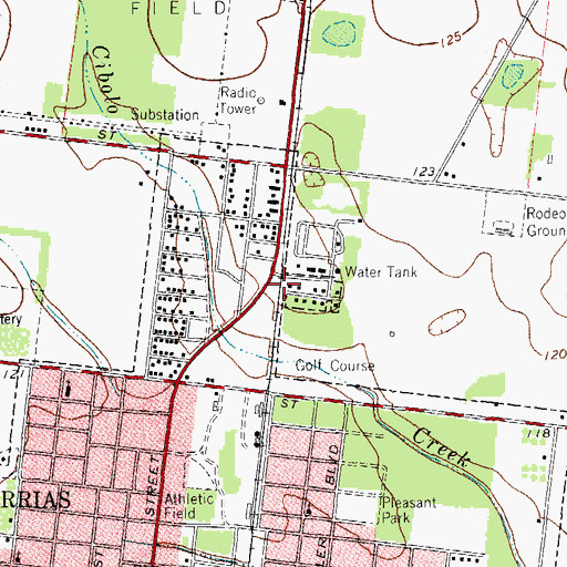 Topographic Map of New Covenant Church, TX
