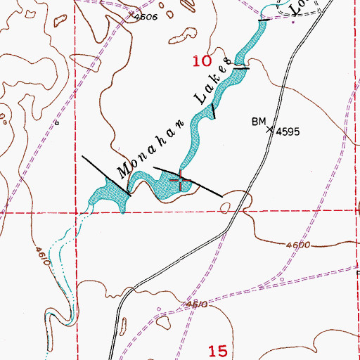 Topographic Map of Lost Creek Number 1 Dam, CO