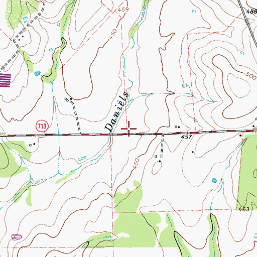 Topographic Map of Mcmahan Baptist Church, TX