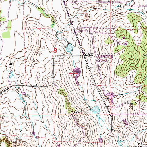 Topographic Map of Richard Warne Flood Retention Reservoir, CO