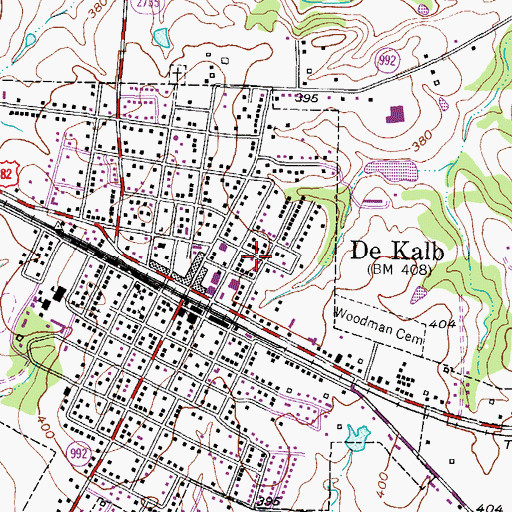 Topographic Map of United Church of God in Christ, TX