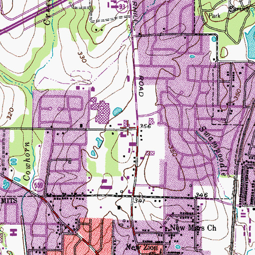 Topographic Map of Presbyterian Church of the Redeemer, TX