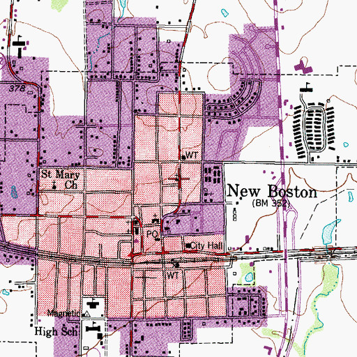 Topographic Map of Chapel of Light Church, TX