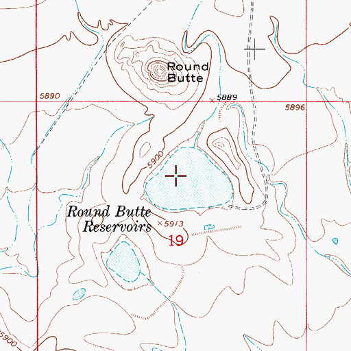 Topographic Map of Mountain Supply Number 1 Dam, CO