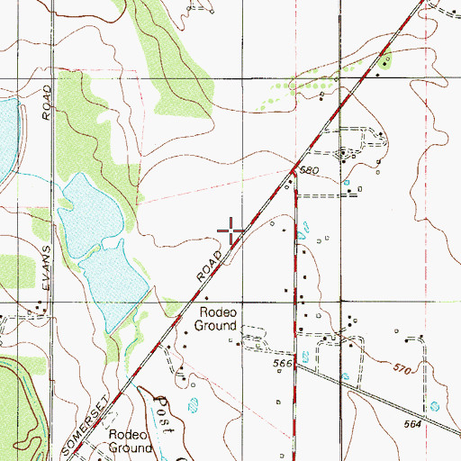 Topographic Map of Victory Independent Baptist Church, TX