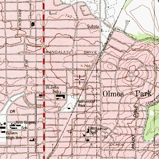 Topographic Map of Greater Galilee Baptist Church, TX