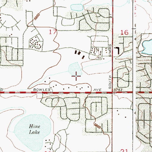 Topographic Map of Bergen Number 4 Dam, CO
