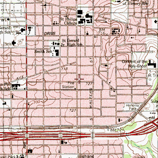 Topographic Map of Good Hope Missionary Baptist Church, TX