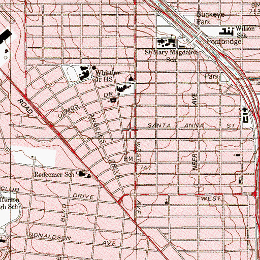 Topographic Map of Macedonia Baptist Church, TX