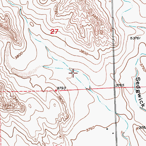 Topographic Map of Floodwater Retention Dam SS-2, CO