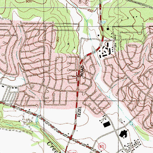 Topographic Map of Northwest Hispanic Baptist Church, TX