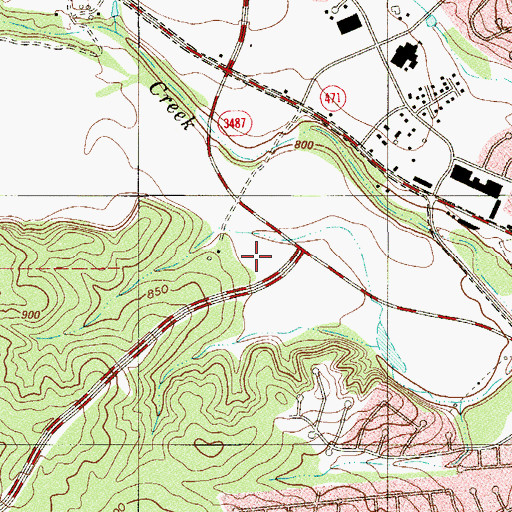 Topographic Map of Westover Hills Assembly of God Church, TX