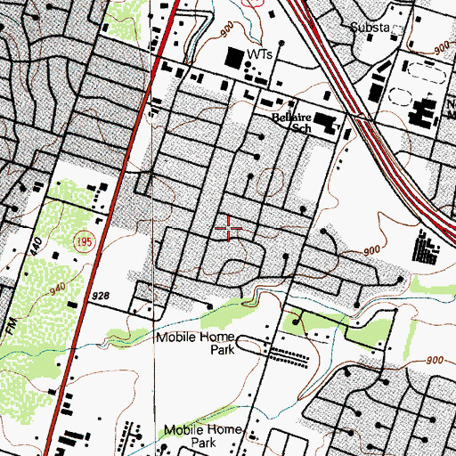 Topographic Map of Ohnnuri Community Church, TX