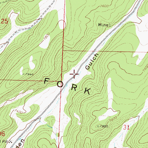 Topographic Map of Sedimentation Pond HG-1 Reservoir, CO
