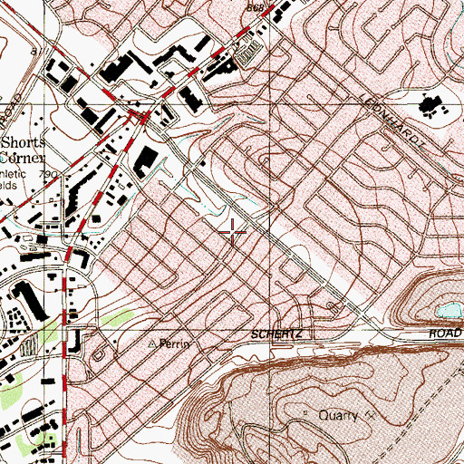 Topographic Map of Caleb African Methodist Episcopal Zion Church, TX
