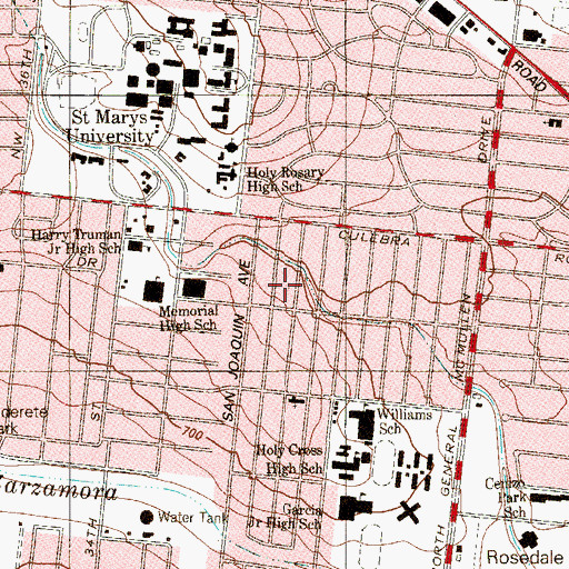 Topographic Map of Perez Hector Rev Assembly of God Church, TX