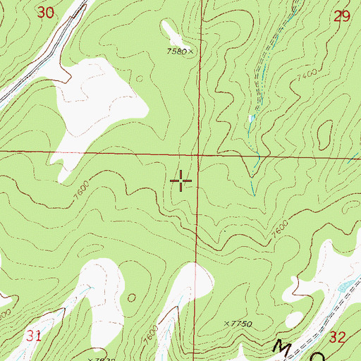 Topographic Map of Sedimentation Pond HG-4 Reservoir, CO