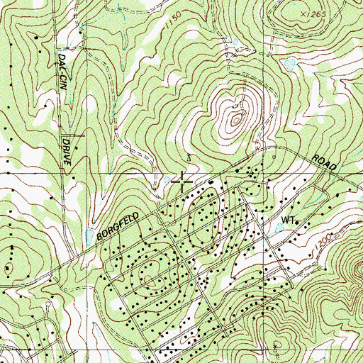 Topographic Map of Borgfeld Road Baptist Church Pastor, TX