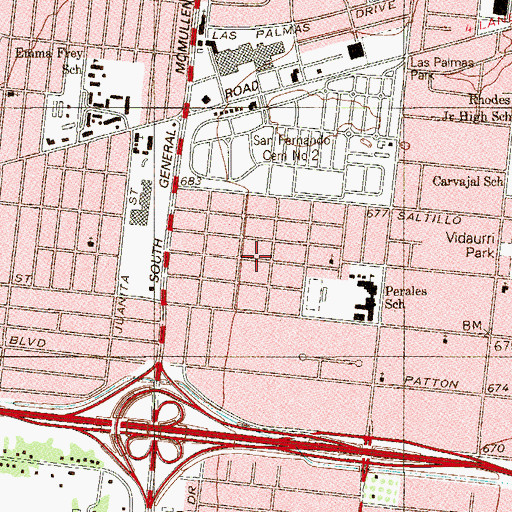 Topographic Map of Corintos Baptist Church, TX