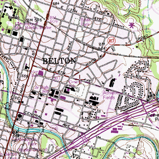 Topographic Map of Mount Zion United Methodist Church, TX