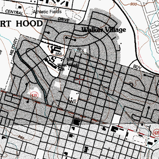 Topographic Map of United Pentecostal Church, TX