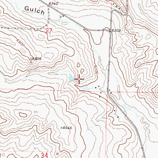 Topographic Map of Coyote Dam, CO