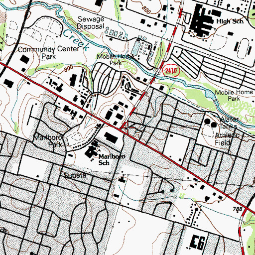 Topographic Map of Simmonsville Missionary Baptist Church, TX