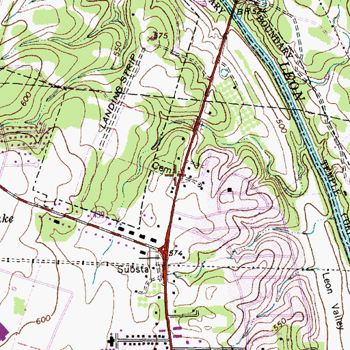 Topographic Map of Church of Christ Belton, TX
