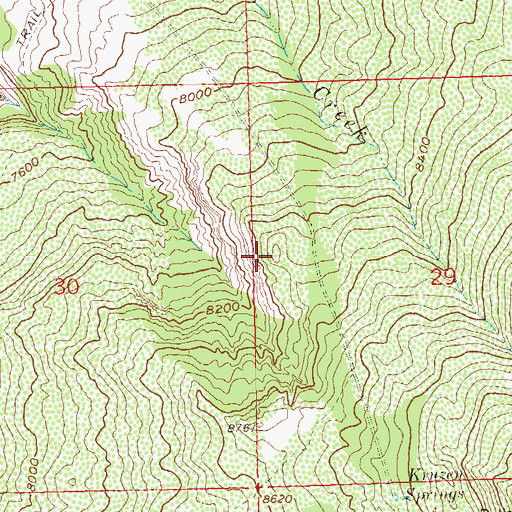 Topographic Map of Phylcon Number 1 Reservoir, CO