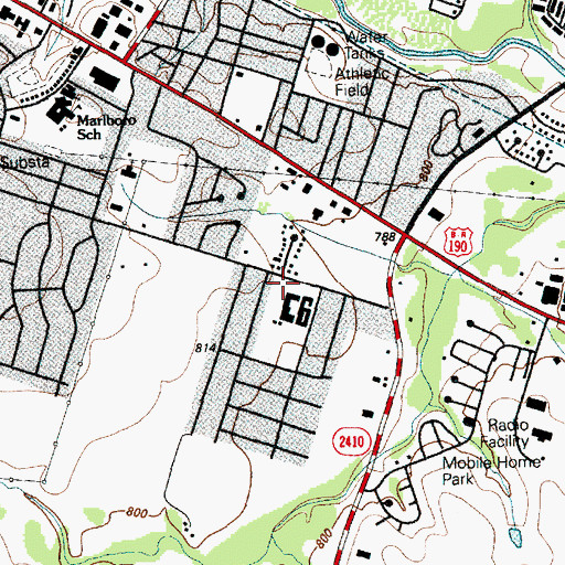 Topographic Map of Killeen Korean United Baptist Church, TX