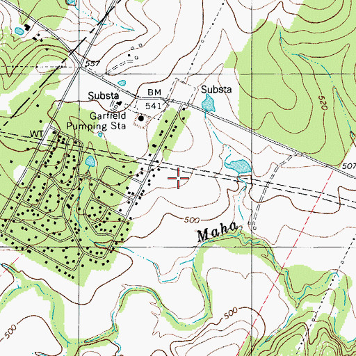 Topographic Map of Blessed Juan Diego Catholic Church, TX