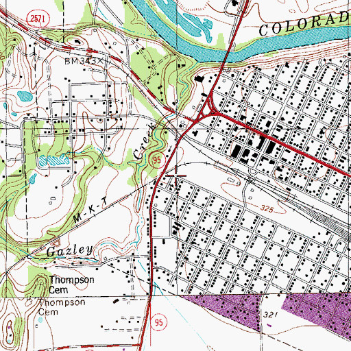 Topographic Map of Harts Chapel United Methodist Church, TX