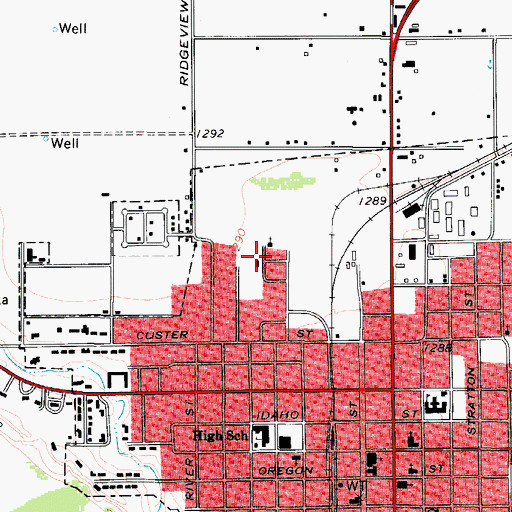 Topographic Map of New Mount Zion Baptist Church, TX
