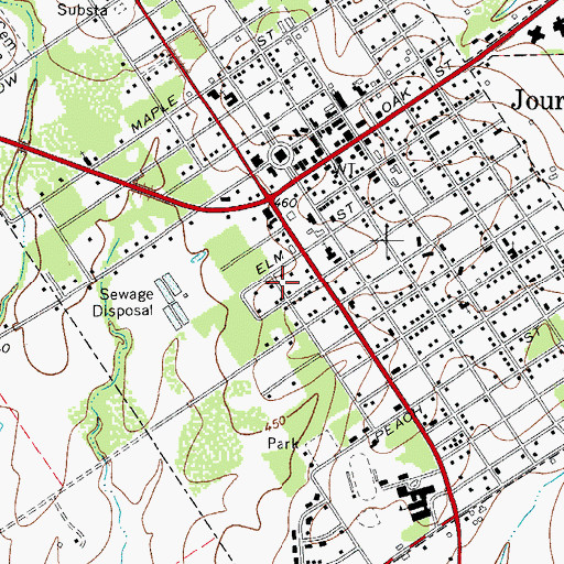 Topographic Map of United Methodist Church, TX