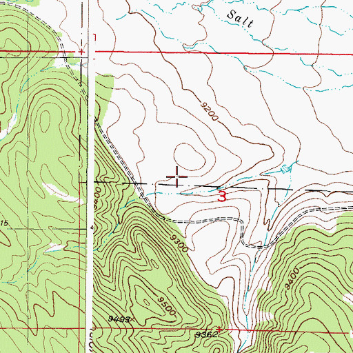 Topographic Map of Camp Alexander Dam, CO