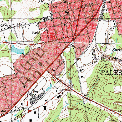 Topographic Map of Sheridan Terrace Baptist Church, TX